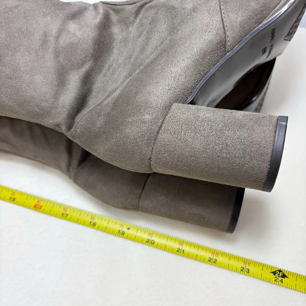 Marc Fisher‎ Over the Knee Boots Suede Taupe Size 8M